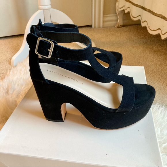 Loeffler Randall suede platform sandal - Picture 3 of 5